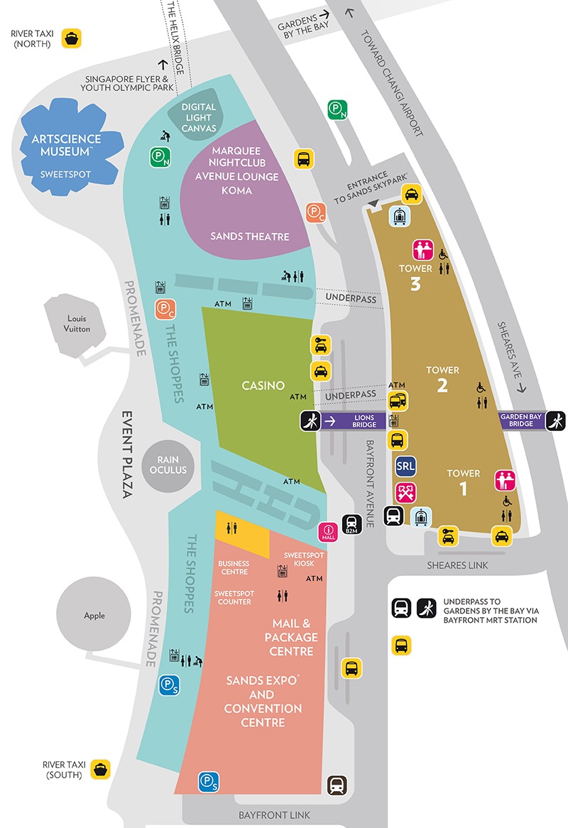 Peta Properti Marina Bay Sands